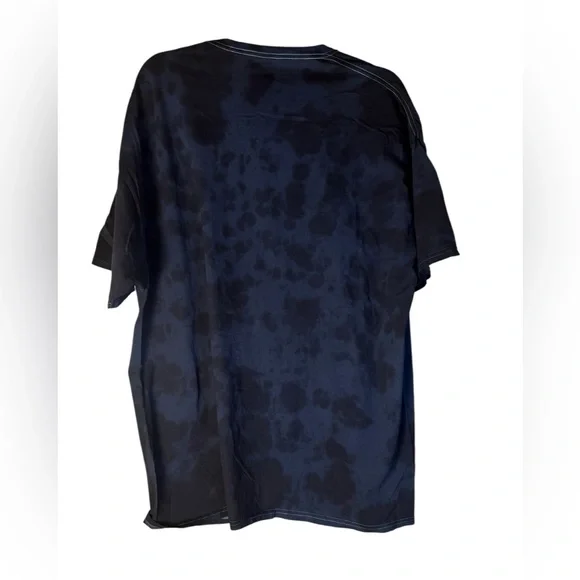 Iron Maiden “Killer Tour ‘81” Black Oil Wash Tie-Dye Oversized Cotton T-shirt M - Picture 4 of 9
